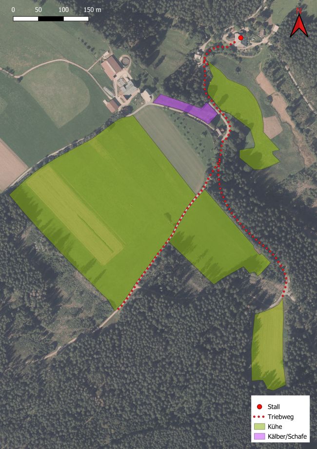 Übersichtskarte Untermühlbachhof, Wälder GbR