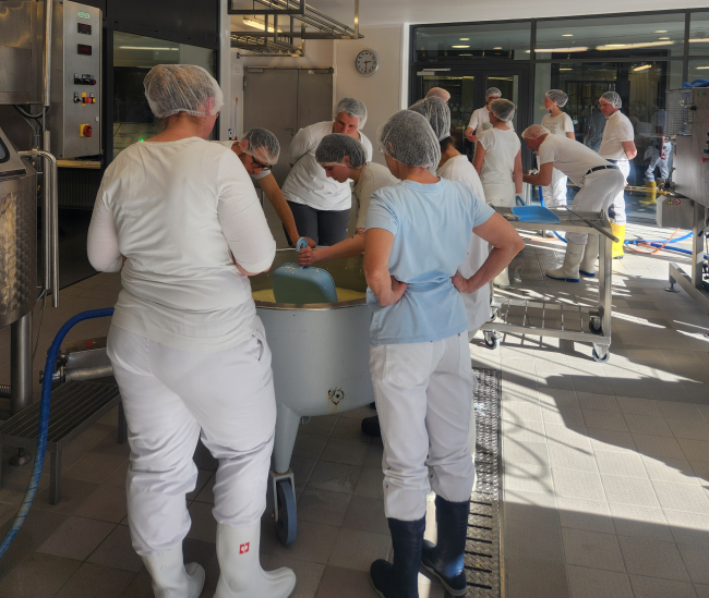 In der Lehrmolkerei Wangen