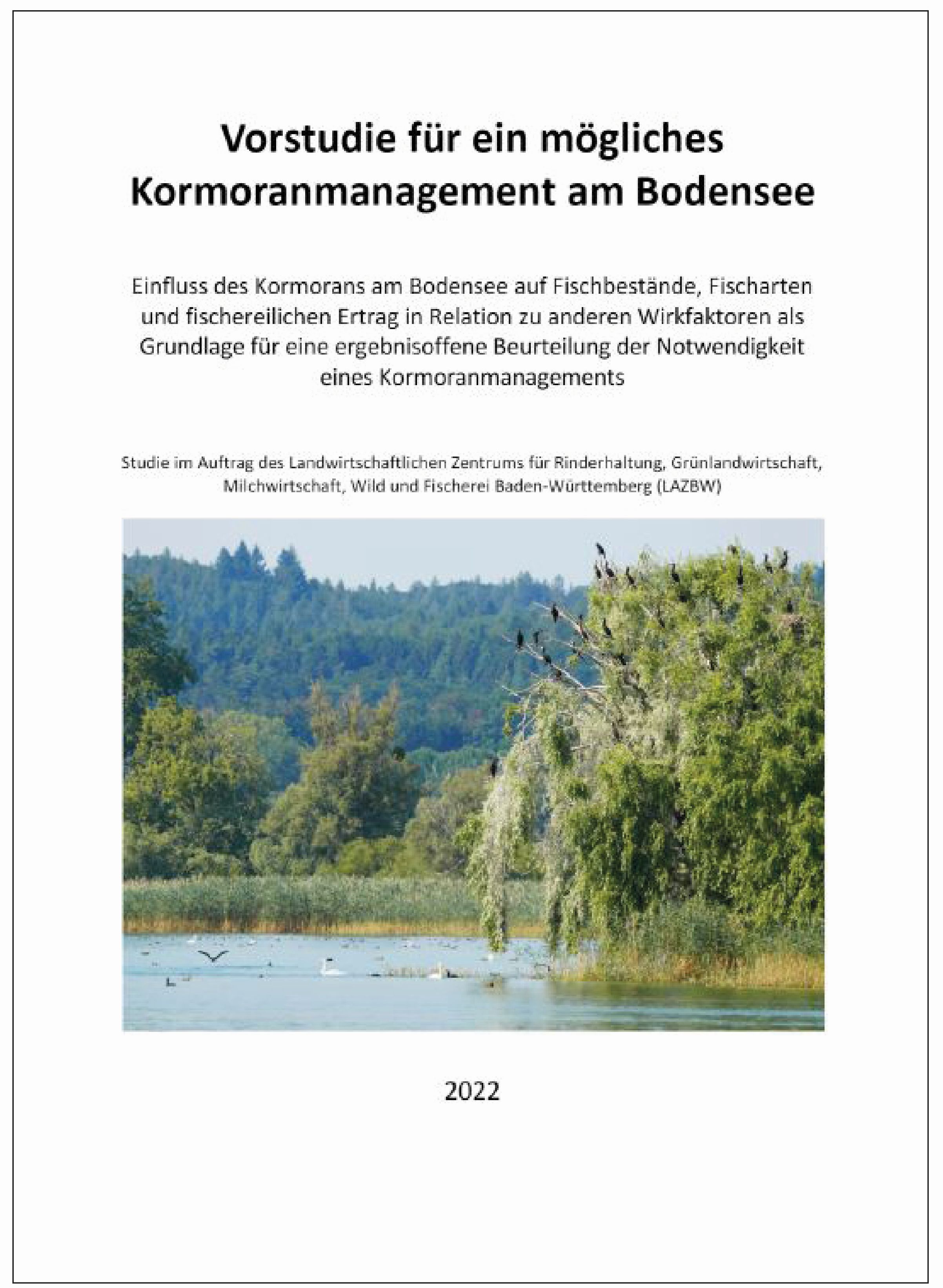 Vorstudie für ein mögliches Kormoranmanagement am Bodensee